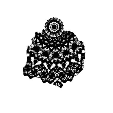 Noel ağacının el çizimi vektör çizimi. Noel kartı tasarımı