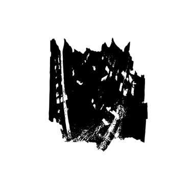 siyah fırça darbesi ve doku. grunge soyut el - boyanmış elementler.