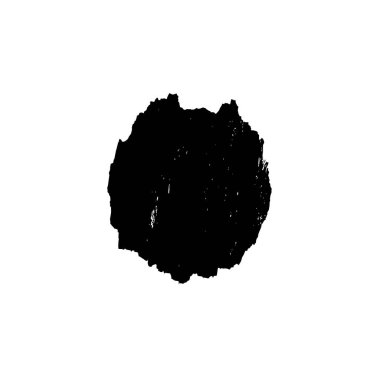 Vektör el fırça darbesi. Beyaz arka planda siyah fırça dokusu. desenli grunge. el boyası.