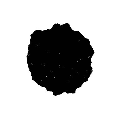 siyah el - çizilmiş mürekkep lekesi.