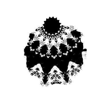 Soyut el fırçası mürekkep lekesi beyaz arkaplanda izole edilmiş, grunge deseni. grunge deseni, mürekkep kartı, davetiye kartı, tasarım elemanları, vektör illüstrasyonu