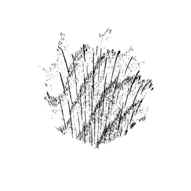 vektör siyah el fırça darbesi. grunge mürekkebi sıçraması.