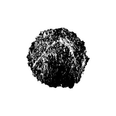 grunge siyah mürekkep el fırça darbesi