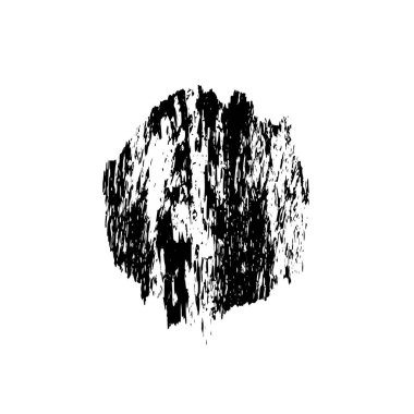 Beyaz arkaplanda soyut grunge siyah nokta izole