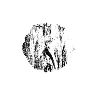 Beyaz arkaplanda soyut grunge siyah nokta izole