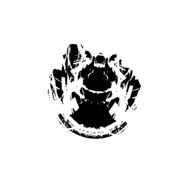 siyah ve beyaz vektör fırçası