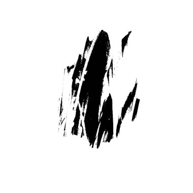 beyaz arkaplanda siyah grafik renk fırça darbeleri