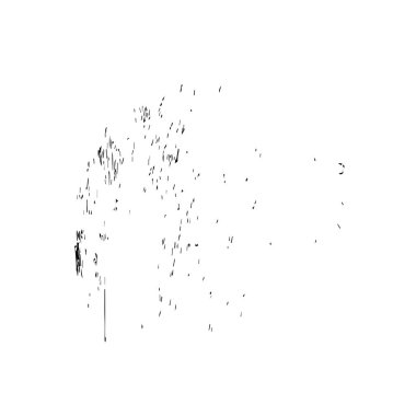 Beyaz arkaplandaki boyanın siyah ve beyaz vektör dokusu