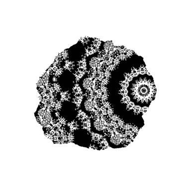 Soyut geometrik siyah-beyaz vektör çizimi