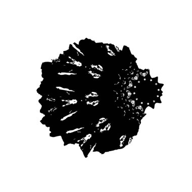 El çizimi vektör taslak ikonu. Çizim çizimi. siyah mürekkep çizimi.