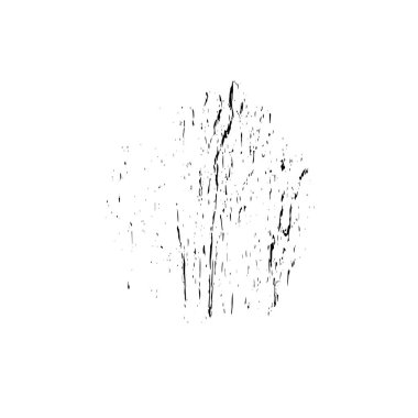 Beyaz arkaplanda soyut grunge siyah nokta izole