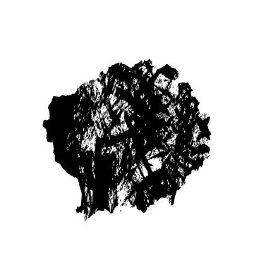 siyah mürekkep fırçası vuruşu. Grunge arkaplanının çizimi. grunge çember lekelerinin vektör çizimi