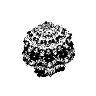 soyut çiçeğin vektör el çizimi.