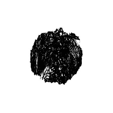 Beyaz arkaplanda soyut grunge siyah nokta izole