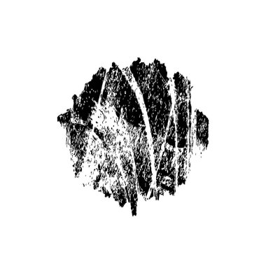 Siyah fırça darbesi ve doku. Grunge vektör soyut el boyalı element. Altı çizili ve sınır tasarımı.