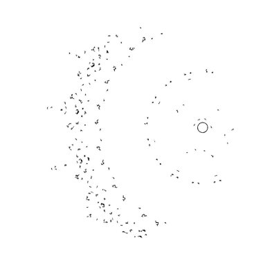 Gümüş konfeti, konfeti. Parlayan yıldızlar. vektör illüstrasyonu