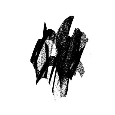 siyah fırça darbesi dokusu. grunge soyut el - boyanmış element.