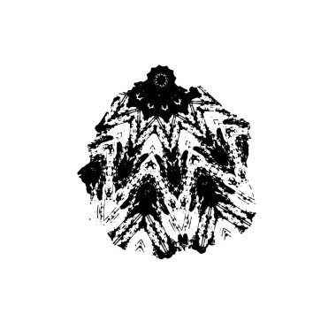 Elle çizilmiş fırça darbelerinin vektör çizimi