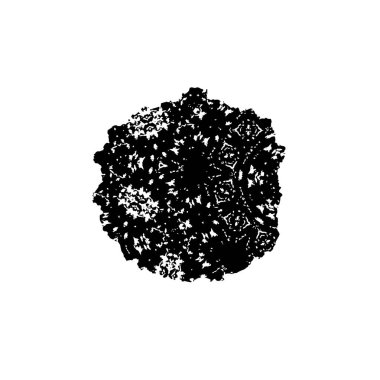 El çizimi siyah çember deseni