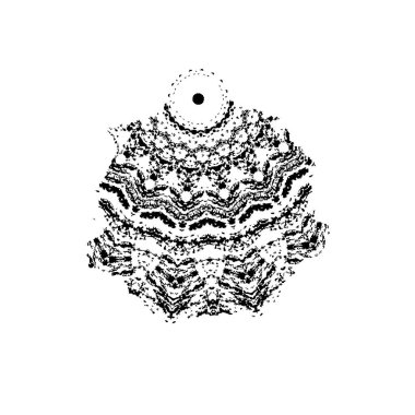 Yuvarlak süslemeli siyah beyaz arkaplan