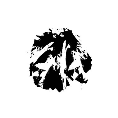 grunge mürekkebinde soyut fırça darbeleri