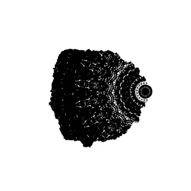 Soyut desenli siyah beyaz bir çerçeve. soyut vektör illüstrasyonu.