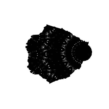 Vektör el çizimi mürekkep çizimi. siyah ve beyaz sanatsal fırça darbeleri