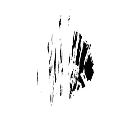 siyah ve beyaz grunge fırça darbeleri