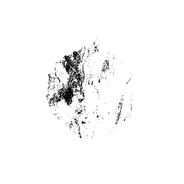 Beyaz arkaplanda soyut grunge siyah mürekkep lekesi
