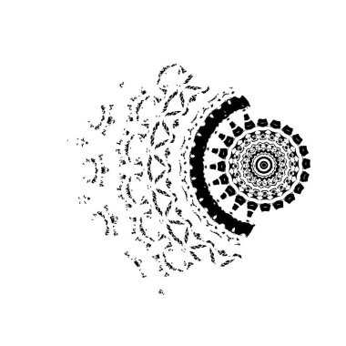 beyaz arkaplanda siyah mürekkep fırçası darbeleri 