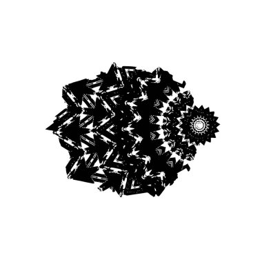 beyaz arkaplanda siyah mürekkep fırçası darbeleri 