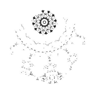 beyaz arkaplanda siyah mürekkep fırçası darbeleri 