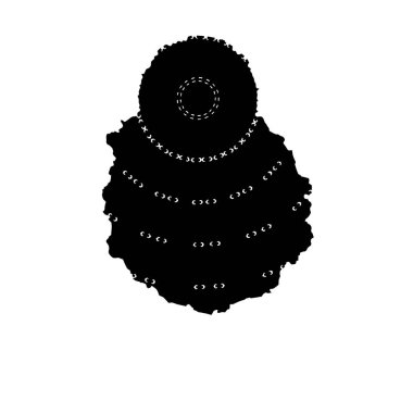 siyah ve beyaz el soyut arkaplan çizildi 