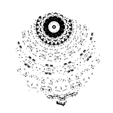 siyah ve beyaz el soyut arkaplan çizildi 