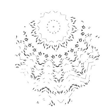 siyah ve beyaz el soyut arkaplan çizildi 