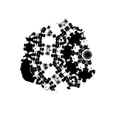 siyah ve beyaz el soyut arkaplan çizildi 