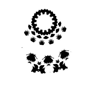 siyah ve beyaz el soyut arkaplan çizildi 