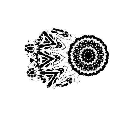 siyah ve beyaz el soyut arkaplan çizildi 