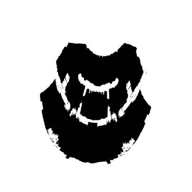 siyah ve beyaz el soyut arkaplan çizildi 