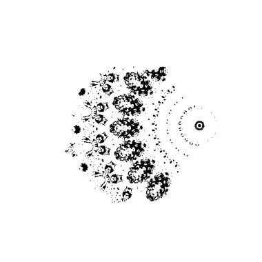 siyah ve beyaz el soyut arkaplan çizildi 