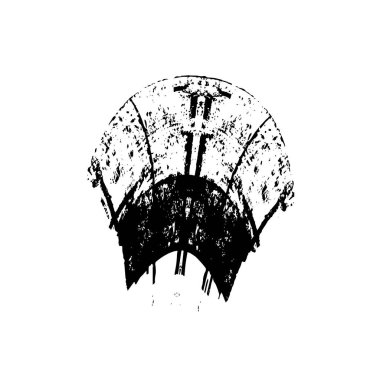 Soyut arkaplan. Monokrom dokusu. Siyah ve beyaz desenli arkaplan. 