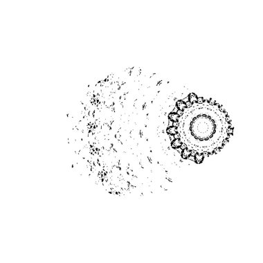 Soyut arkaplan. Monokrom dokusu. Siyah ve beyaz desenli arkaplan. 