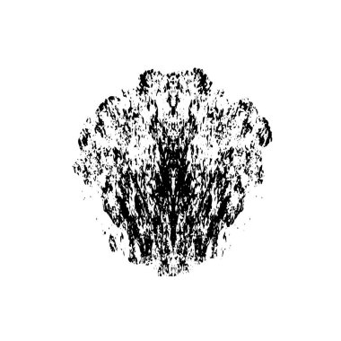 Soyut siyah nokta beyaz arkaplanda izole edilmiş. vektör illüstrasyonu