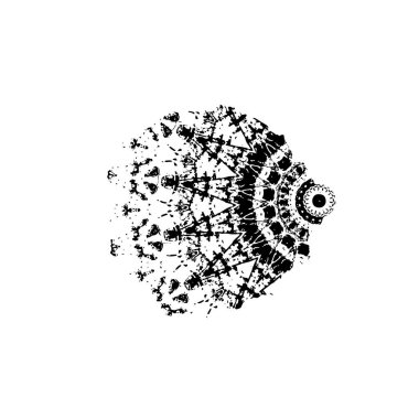  Soyut doku, siyah beyaz arkaplan. vektör illüstrasyonu   