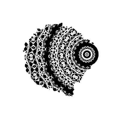  Soyut doku, siyah beyaz arkaplan. vektör illüstrasyonu   