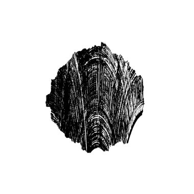 Soyut siyah nokta beyaz arkaplanda izole edilmiş. vektör illüstrasyonu