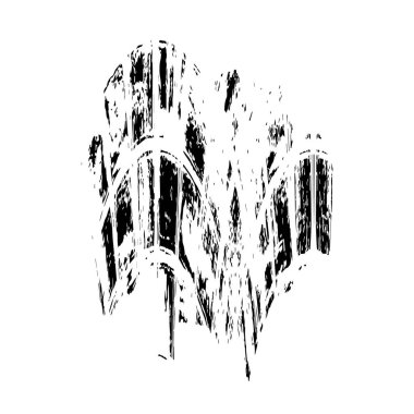 Soyut tek renkli arkaplan. Siyah ve beyaz vektör çizimi, desen  