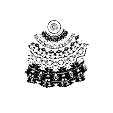 Soyut tek renkli arkaplan. Siyah ve beyaz vektör çizimi, desen  