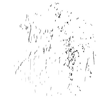 Beyaz arkaplanda soyut mürekkep lekesi, vektör illüstrasyonu