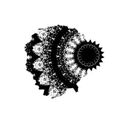  Soyut doku, siyah beyaz arkaplan. vektör illüstrasyonu   